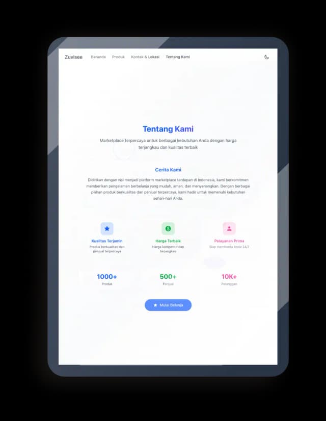Marketplace - Katalog tab